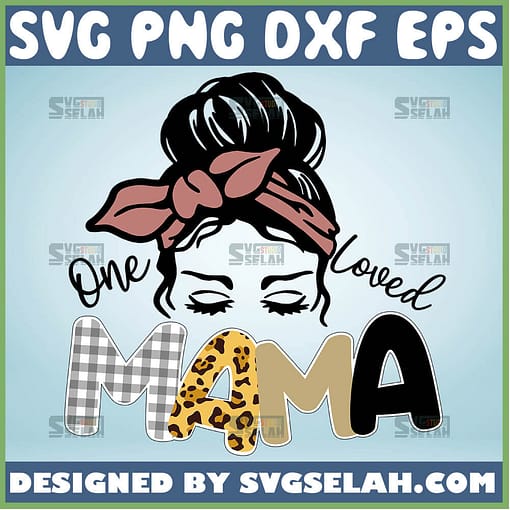 One Loved Mama Svg Girl With Headband Svg 1