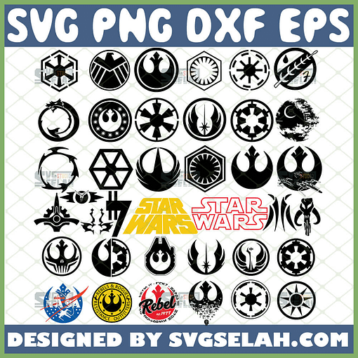 Star Wars Logo Svg Bundle Symbols Svg 1 