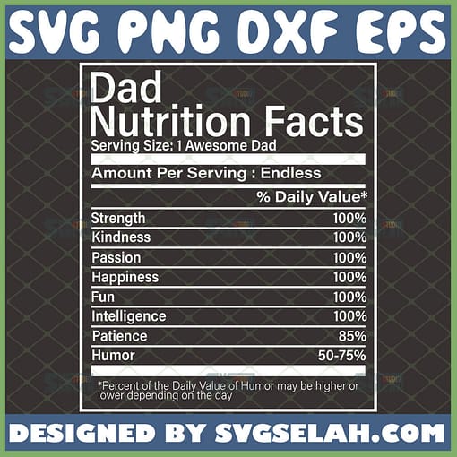 dad nutrition facts label svg fathers day gift mug svg 1 