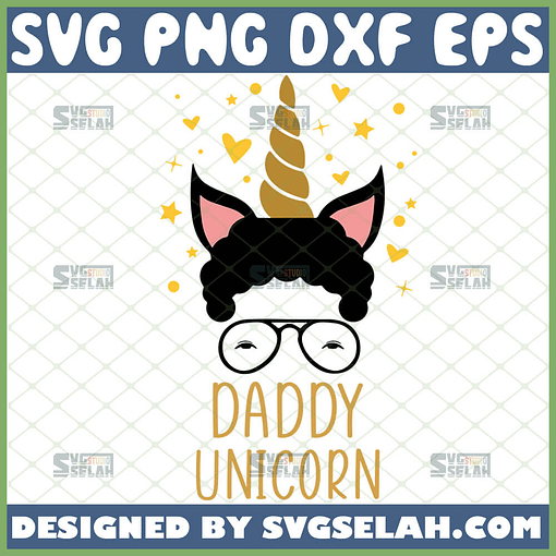 daddy unicorn svg fathers day gift ideas from daughter diy 1 