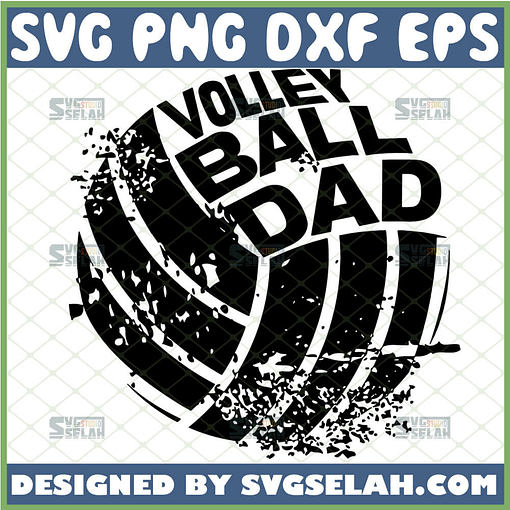 distressed volleyball dad svg diy sports gifts for dad fathers day svg 1 