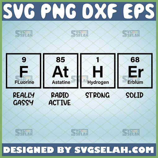 father periodic table svg essential elements funny fathers day gifts chemistry shirt svg 1 