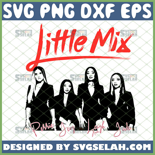 little mix svg british girl group perrie leigh anne jesy jade signs silhouette