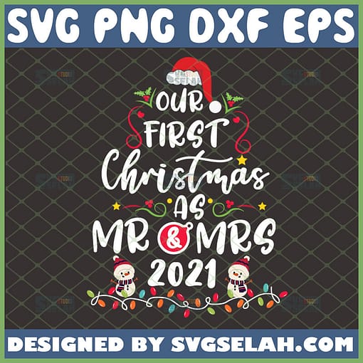 our first christmas as mr and mrs svg