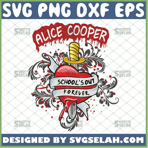 alice cooper schools out forever svg