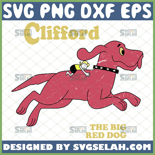 clifford the big red dog svg