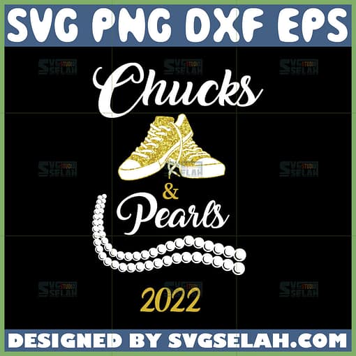 chucks and pearls 2022 svg
