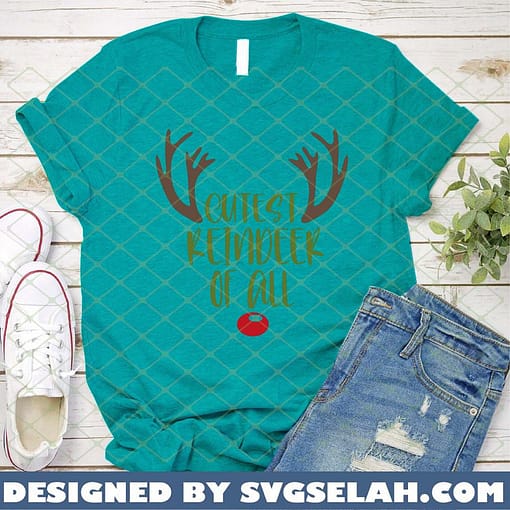 Cutest Reindeer Of All SVG PNG DXF EPS 1