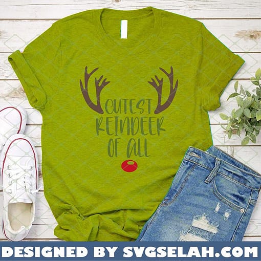 Cutest Reindeer Of All SVG PNG DXF EPS 2
