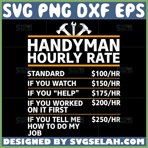handyman hourly rate svg