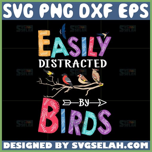 easily distracted by birds svg