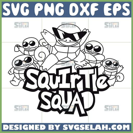 pokemon squirtle squad svg pokemon outline svg