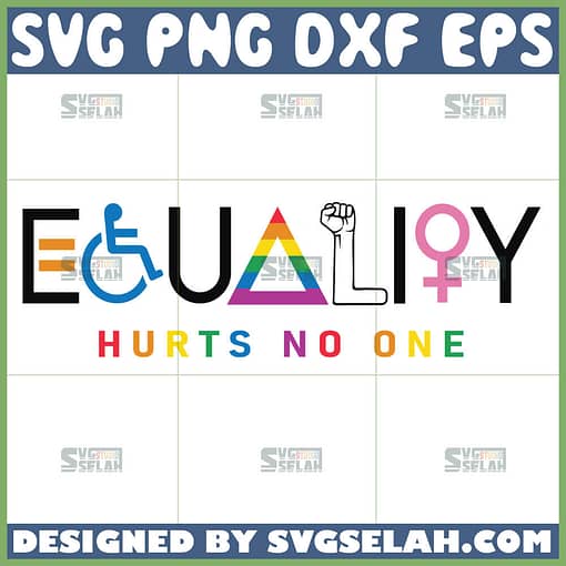 equality hurts no one lgbt svg