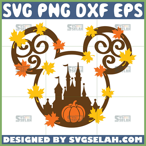 mouse fall svg mickey fall svg