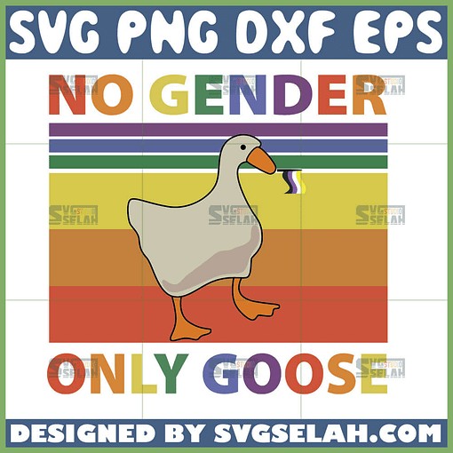 no gender only goose svg duck lgbt svg