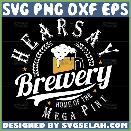 hearsay brewery home of the mega pint svg johnny depp quotes svg