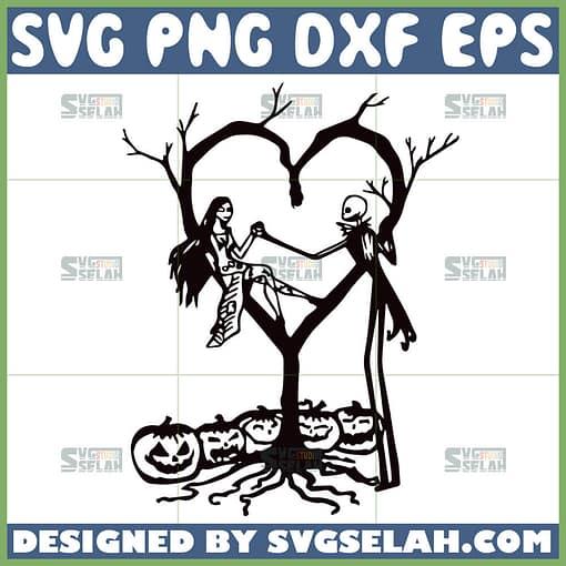 nightmare before christmas couple svg jack and sally its the most beautiful time of the year svg