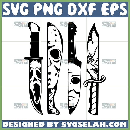 ghostface knife svg horror movie characters knife halloween svg