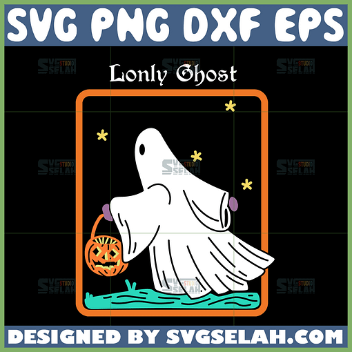 lonely ghost halloween svg